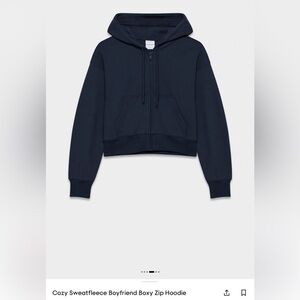 Aritzia Dark Blue Sweatfleece Hoodie
